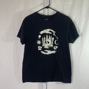 Vans Full Circle Boyfriend Tee - Women Size M - Black and White